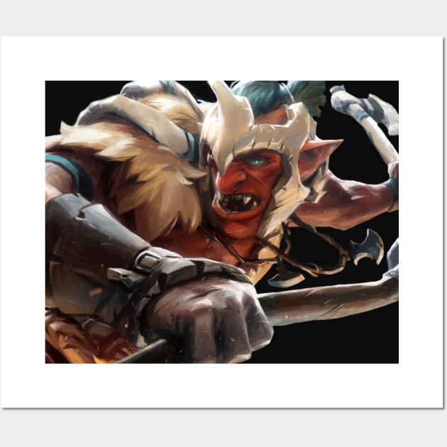 dota 2 Troll Warlord Wall Art by HiddenShop